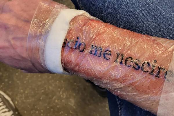 Seán Moncrieff: I went and got a tattoo – three words along my right forearm