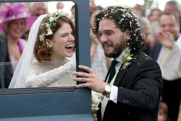 ‘Game of Thrones’ stars Kit Harington and Rose Leslie marry in Scotland
