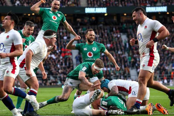 Ireland avoid painful inquest as strong finish sets up record win at Twickenham