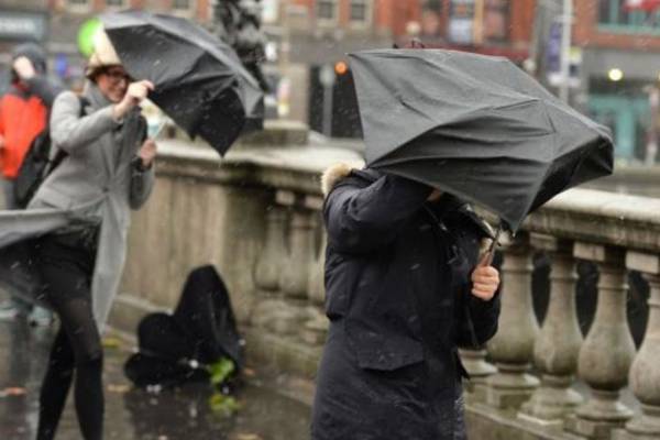 Wind warning issued for seven counties