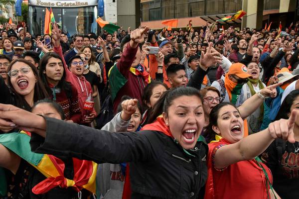 Protests erupt in Bolivia as Morales claims election win