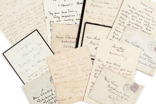 Rare letters from teenage WB Yeats to be auctioned in London