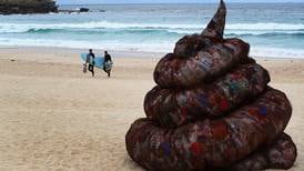 Bondi Beach’s latest attraction: a 4m-high recycled plastic turd