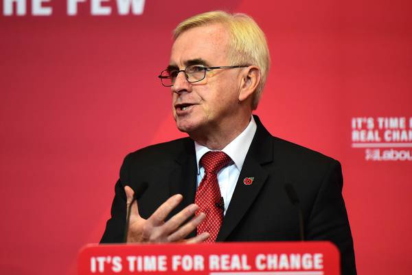 John McDonnell reveals Labour plan for £400bn in investment