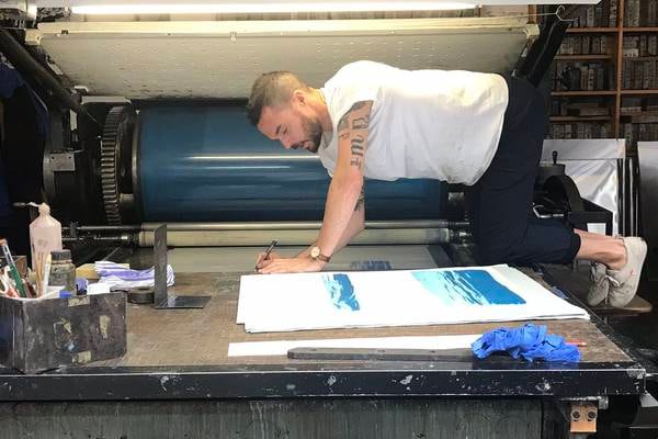 A storm, a nap and a 200-year-old printing press: How Oliver Jeffers makes a book