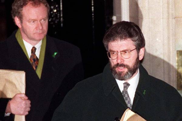 Adams told British he was ‘totally discredited with IRA’ over failure to get prosecution amnesty