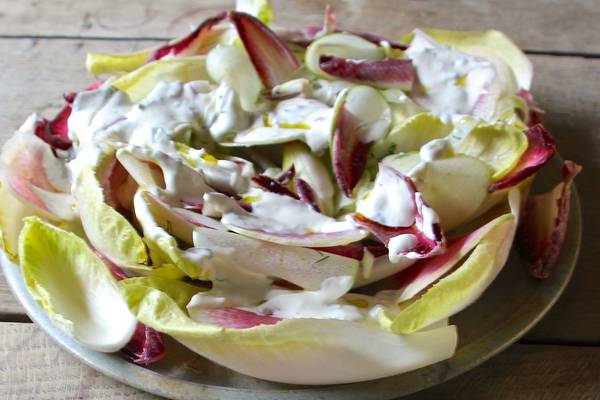 Sweet and sour endive salad