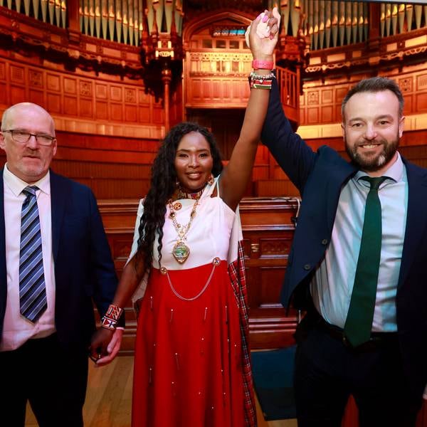 Maasai woman and Derry girl: Lilian Seenoi-Barr vows to be a mayor for all as she takes up chain of office