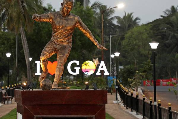 Cristiano Ronaldo statue erected in Goa sparks protests