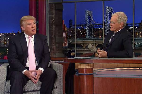 How Donald Trump used David Letterman to roadtest his most extreme views