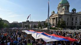 Tens of thousands gather in anti-government protest in Serbia