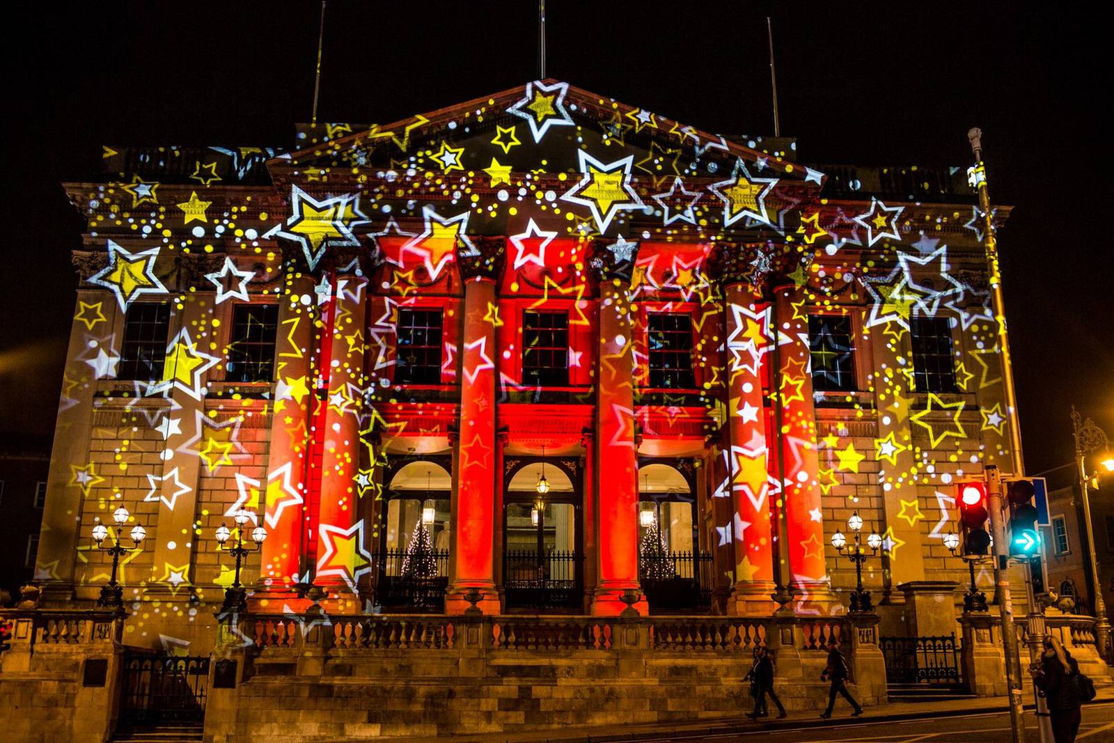 Dublin Buildings with Christmas Lights The Irish Times