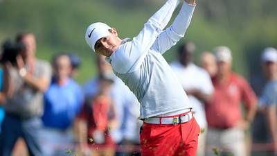 Rory McIlroy emerges from fog to end second round in style