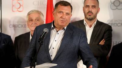 Bosnian-Serb leader eyes secession over name row with Muslim party