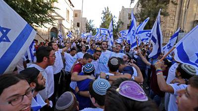 Thousands of Israeli nationalists march in East Jerusalem