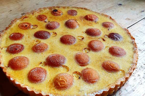 Apricot and elderflower custard tart: The best of what’s in season