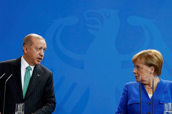 Bilateral strains overshadow frosty Erdogan German visit