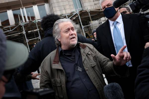 Capitol riot: Steve Bannon surrenders to FBI on criminal charges
