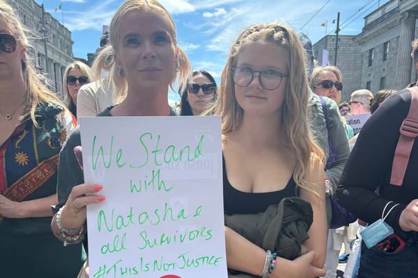 ‘I am absolutely overwhelmed’: Natasha O’Brien attends solidarity protest in Limerick
