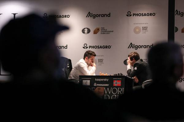 Magnus Carlsen on verge of regaining world chess title after taking two game lead