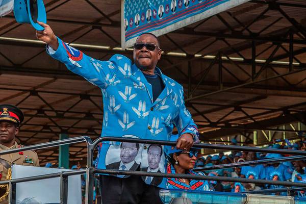 Malawi’s president Peter Mutharika narrowly wins re-election
