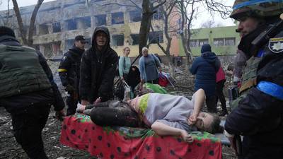 Ukraine accuses Russia of bombing Mariupol children’s hospital during agreed ceasefire