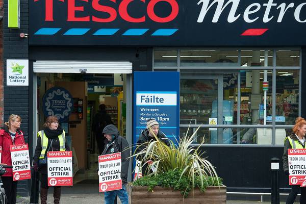 Striking Tesco workers reassured over family income supplement