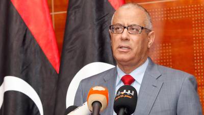 Libyan PM calls for calm amid standoff over parliament term