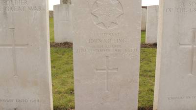 Grave of Rudyard Kipling’s son correctly named, says authority