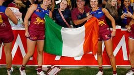 A grand match: Irish women and Aussie Rules are going very well together 