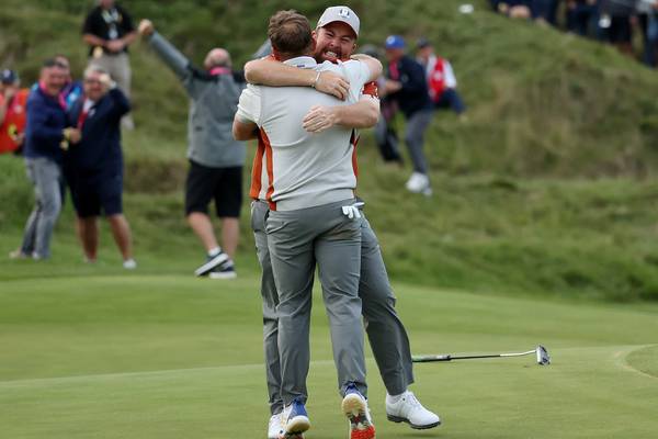 Ryder Cup: Lowry and his da provide brief uplift as our boys suffer helluva beating