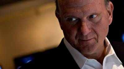 Microsoft shares soar as Ballmer announces intention to quit