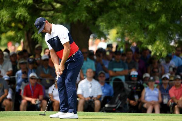 US PGA: Gary Woodland leads the way with Rickie Fowler in pursuit