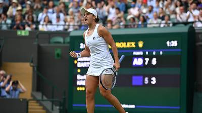 Ashleigh Barty into her first Wimbledon quarter-final
