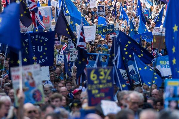 Thousands march in London anti-Brexit protest