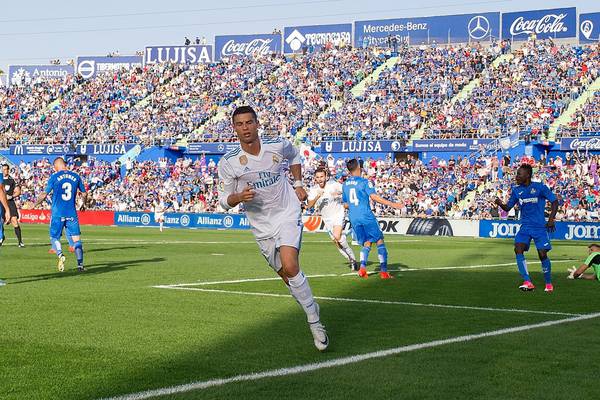 Cristiano Ronaldo scores late winner as Real Madrid defeat Getafe