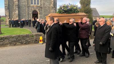 Van Morrison performs at Ian Adamson funeral
