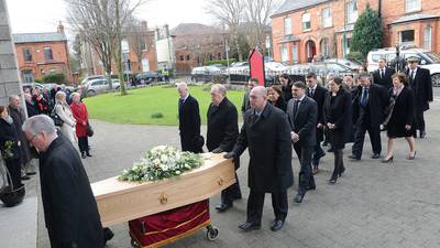 President among mourners at Adrian Hardiman funeral