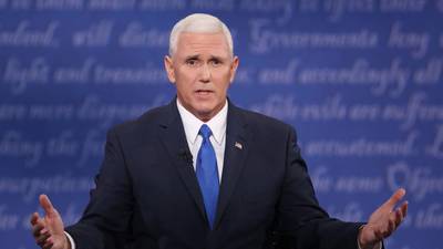 Plane carrying Mike Pence skids off runway in New York