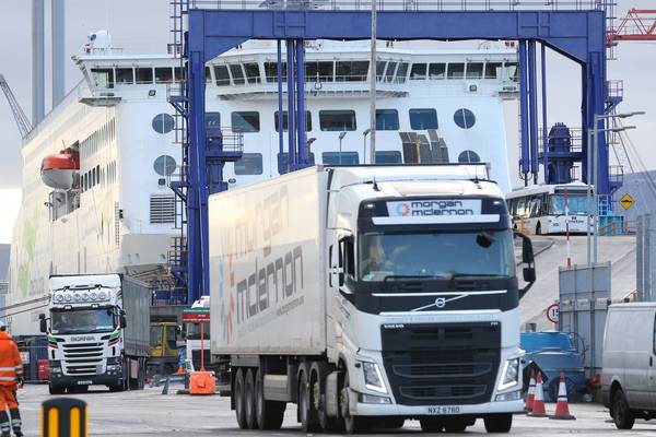 Revenue says Brexit delays on goods going through Dublin Port are easing