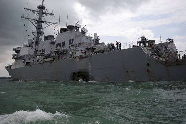 US navy orders inquiry into Pacific fleet after fatal warship collision