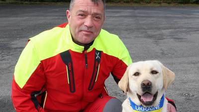Irish man and his rescue dog to undertake mission in Ukraine