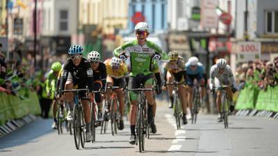 An Post Rás leader Francesco Reda disqualified for holding onto car