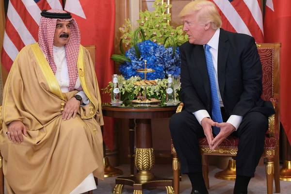 Trump says US relations with Bahrain set to improve