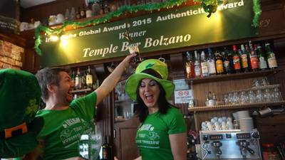 Wild Geese: Stephen Tierney and Tanya Cregan, owners of Temple Bar Bolzano