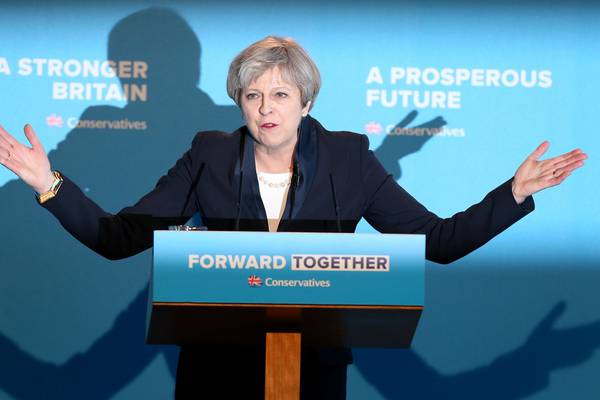 Theresa May shuns Thatcher in Conservative election manifesto