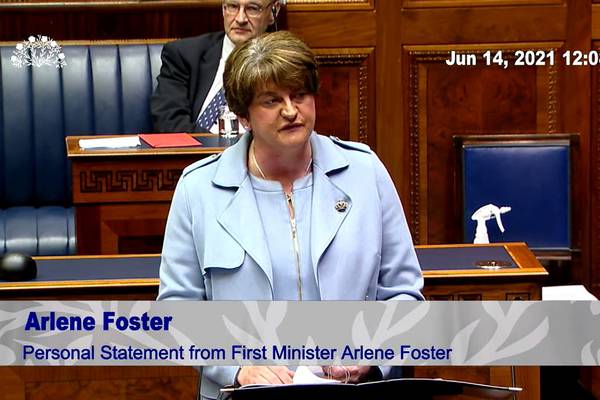 Arlene Foster resigns as NI first minister triggering countdown to avoid election