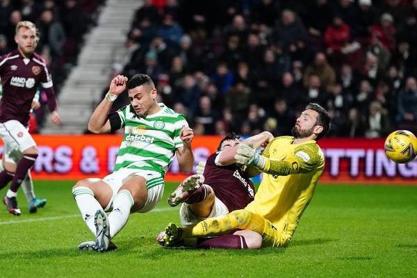 Celtic survive second-half scare to win at Hearts and keep pressure on Rangers