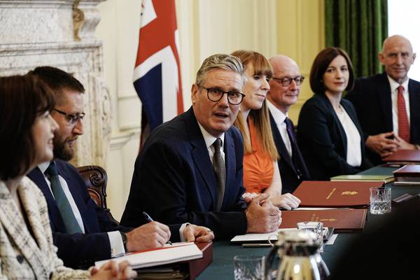 UK PM Keir Starmer: party has ‘huge amount of work to do’ at first cabinet meeting