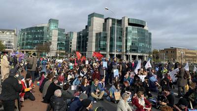 ‘Action can no longer wait’: Thousands turn out for climate protest in Dublin